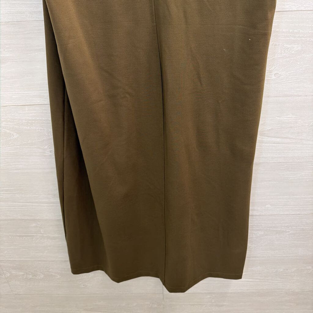 Banana Republic Green Sleeveless Button Down Midi Dress Extra Large