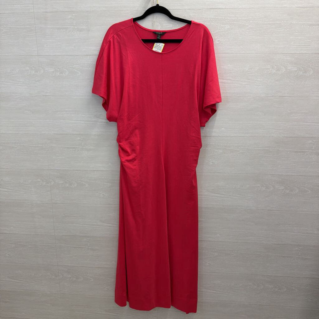 Banana Republic Pink Short Sleeve Maxi Dress Extra Large