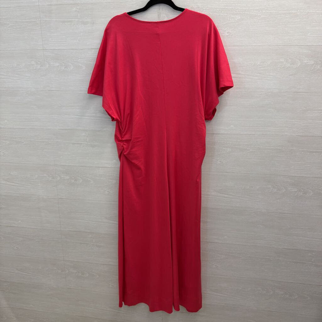 Banana Republic Pink Short Sleeve Maxi Dress Extra Large
