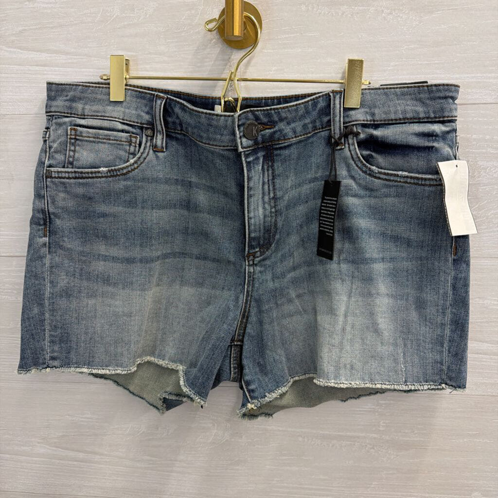 Kut Medium Wash Gidget Fray Shorts 14