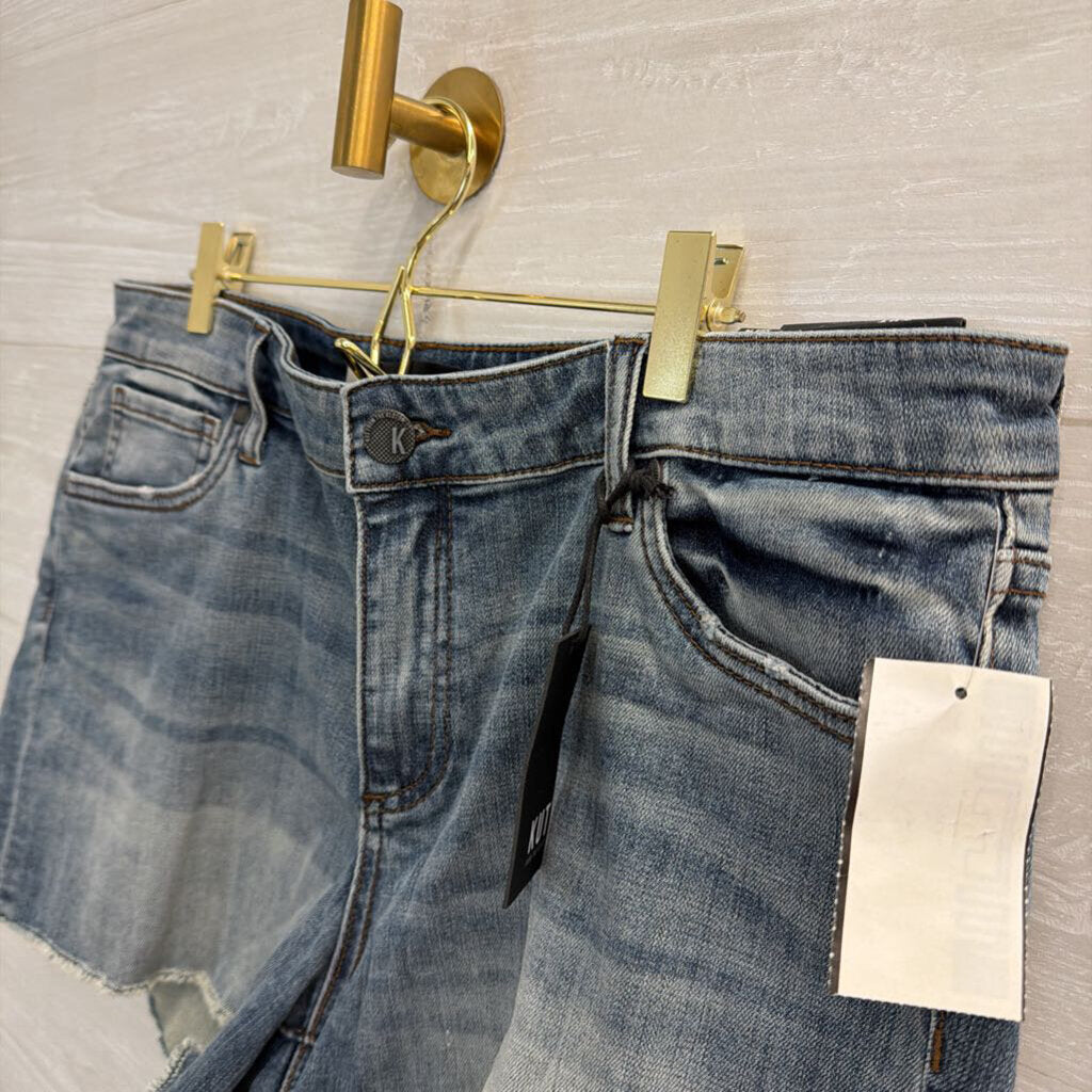 Kut Medium Wash Gidget Fray Shorts 14