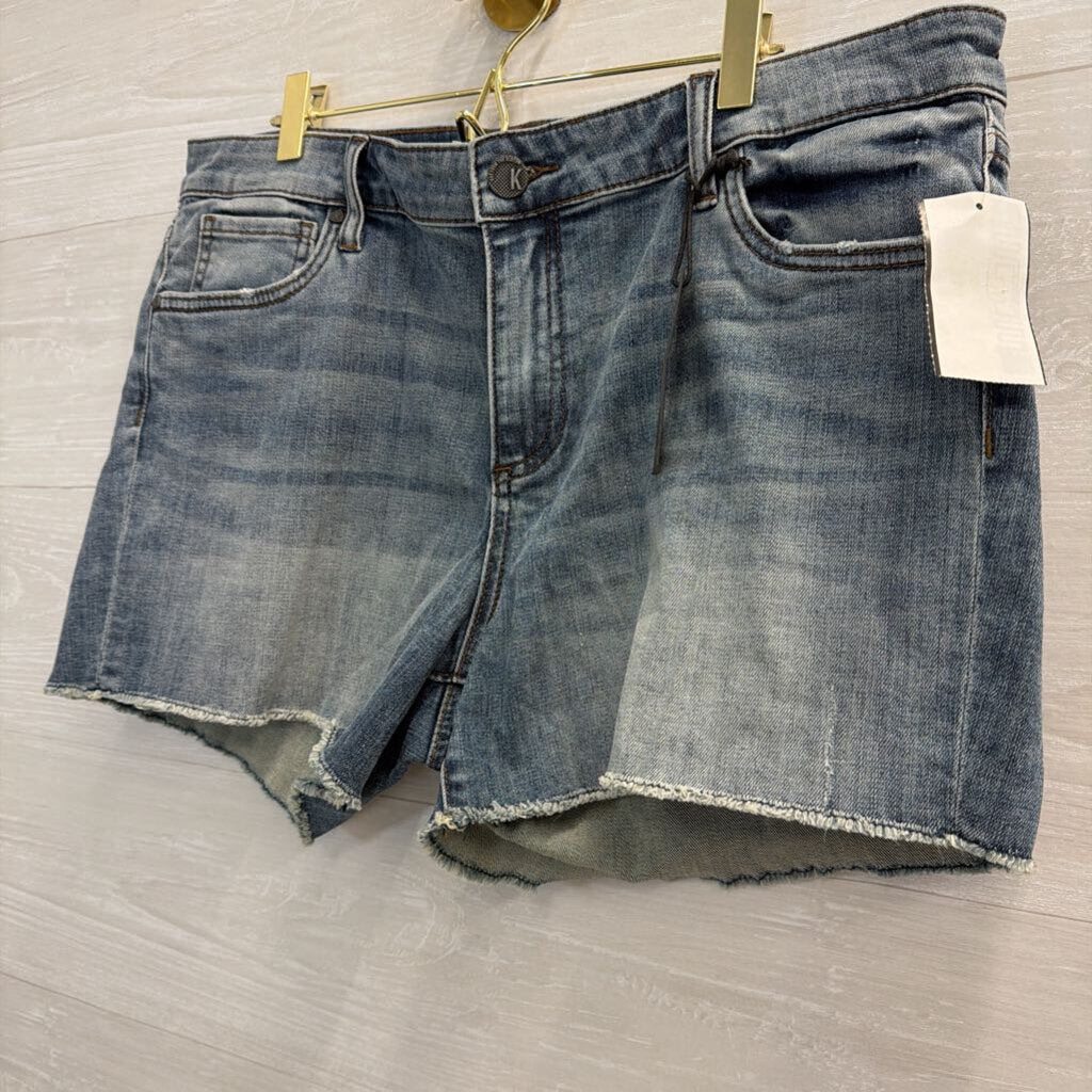 Kut Medium Wash Gidget Fray Shorts 14