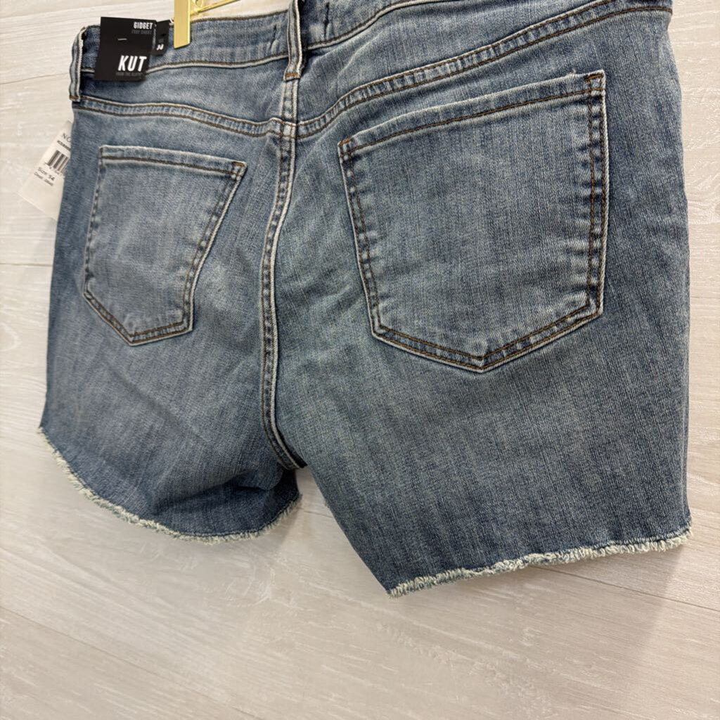Kut Medium Wash Gidget Fray Shorts 14