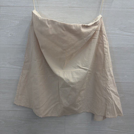 Le Lis Beige Strapless Top Medium