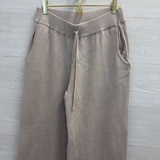 Cyrus Grey Knit Wide Leg Sweater Pants Small