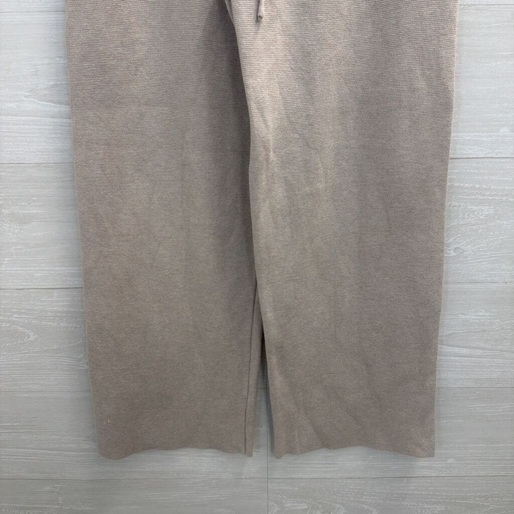 Cyrus Grey Knit Wide Leg Sweater Pants Small