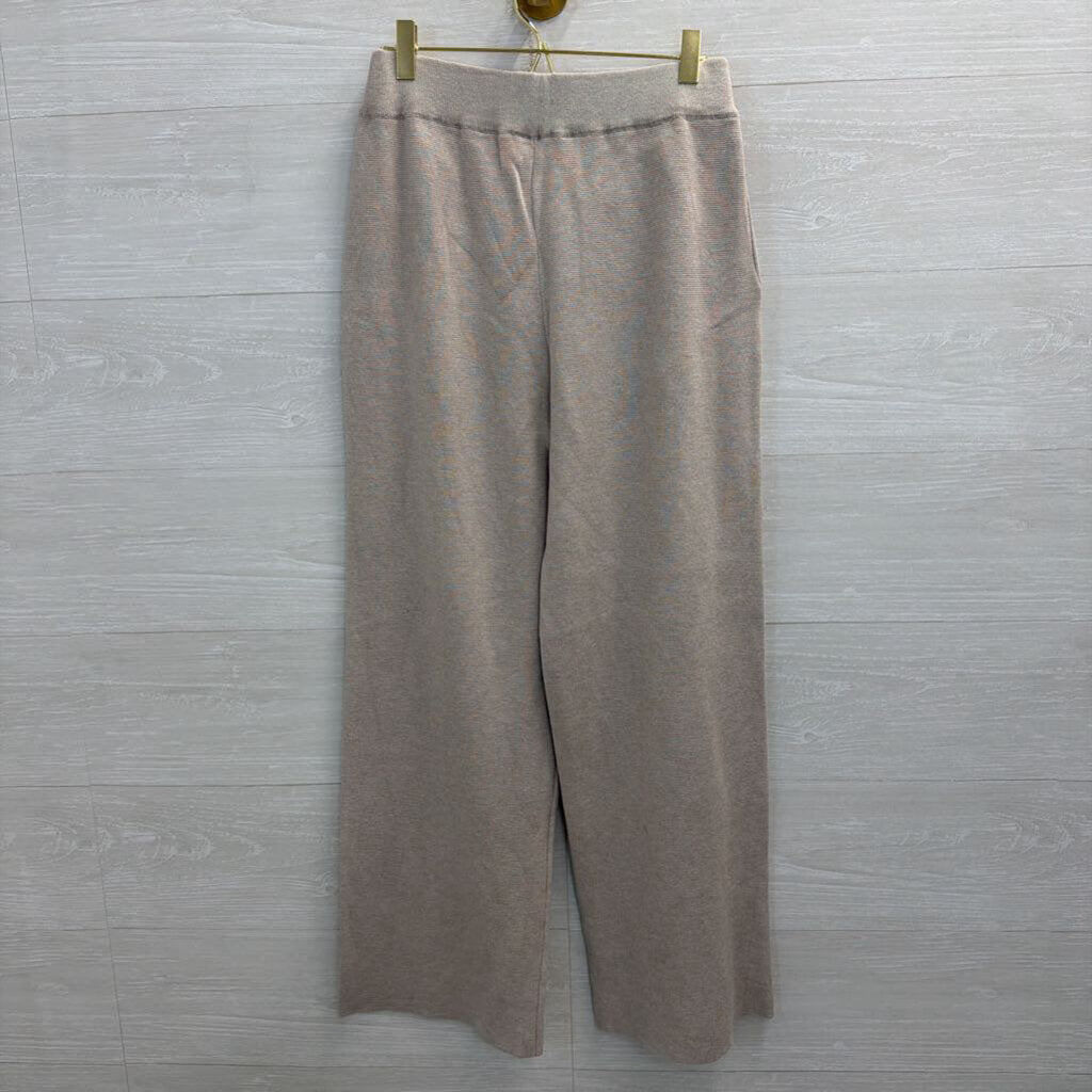 Cyrus Grey Knit Wide Leg Sweater Pants Small