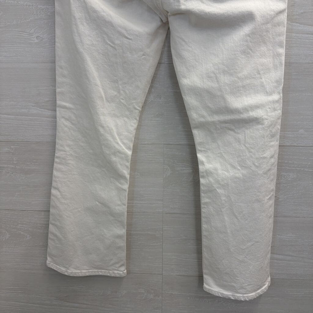 Frame White Denim Bootcut Jeans 26