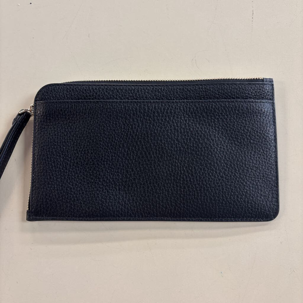Kate Spade Black Pebbled Leather Wristlet Wallet