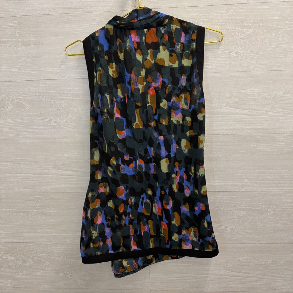 Cabi Black/ Multi Print Tank Top Small