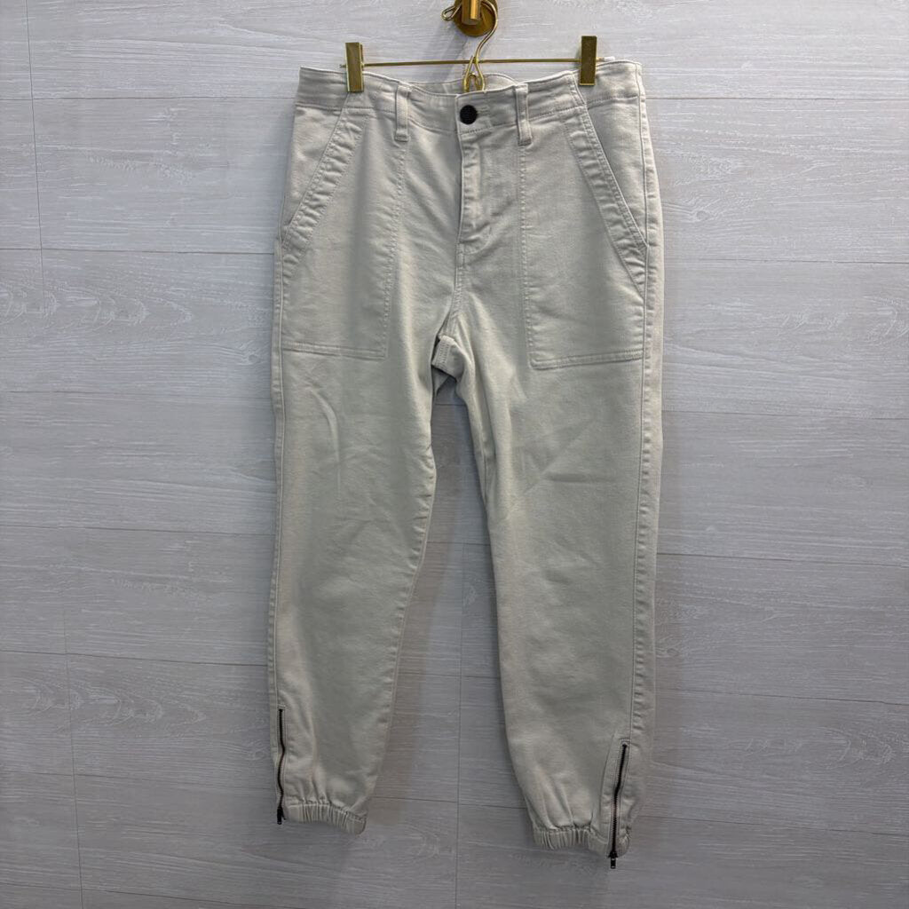 Cabi Beige High Waisted Jogger Pants 6
