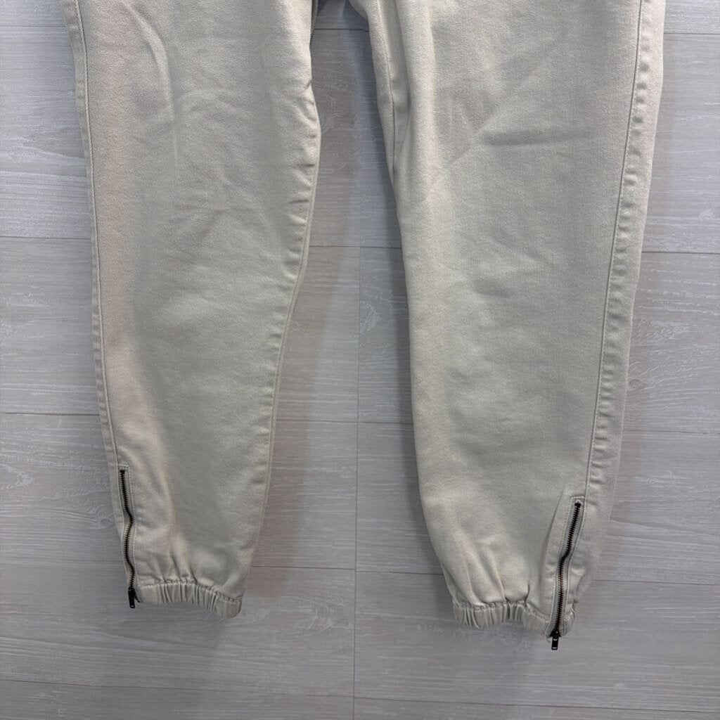 Cabi Beige High Waisted Jogger Pants 6