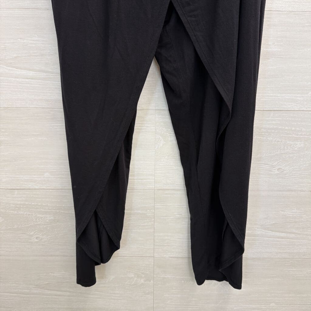 Athleta Black Wide Leg Wrap Pants Small