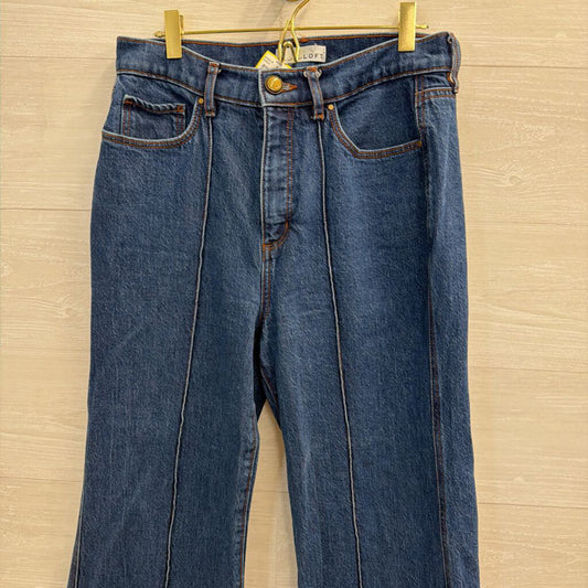 Loft Dark Wash The Super Flare Jeans 28