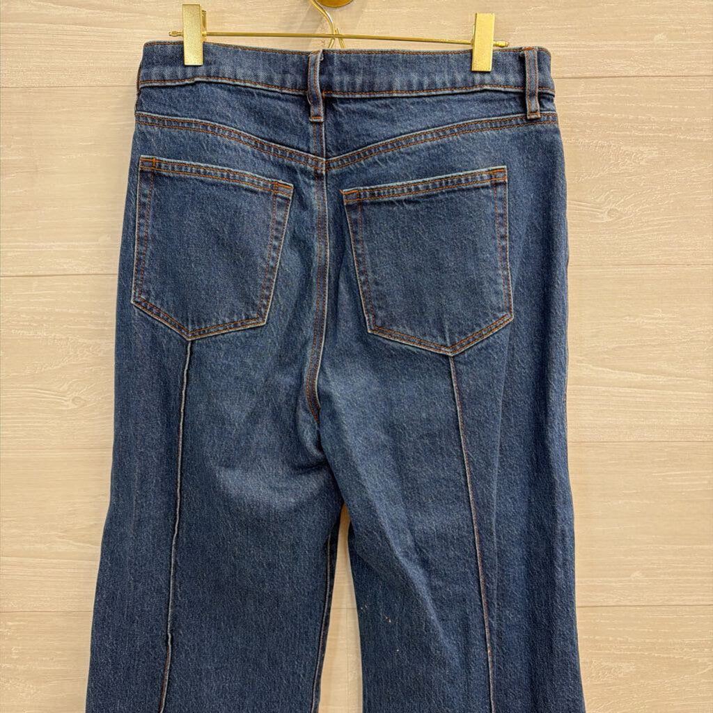 Loft Dark Wash The Super Flare Jeans 28