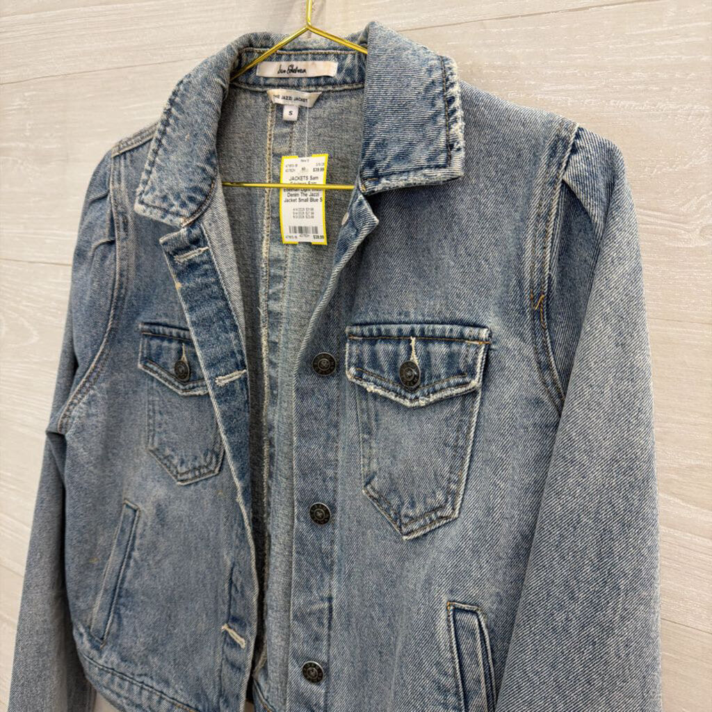 Sam Edelman Light Wash Denim The Jazzi Jacket Small