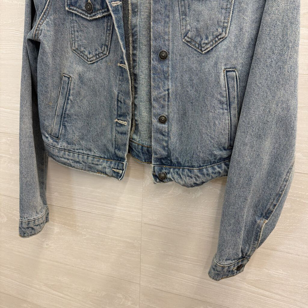 Sam Edelman Light Wash Denim The Jazzi Jacket Small