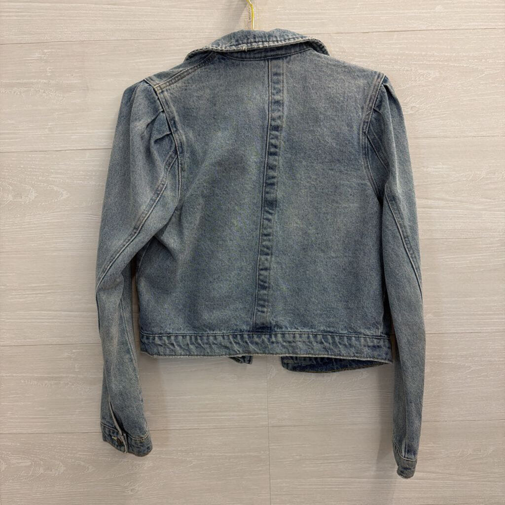 Sam Edelman Light Wash Denim The Jazzi Jacket Small
