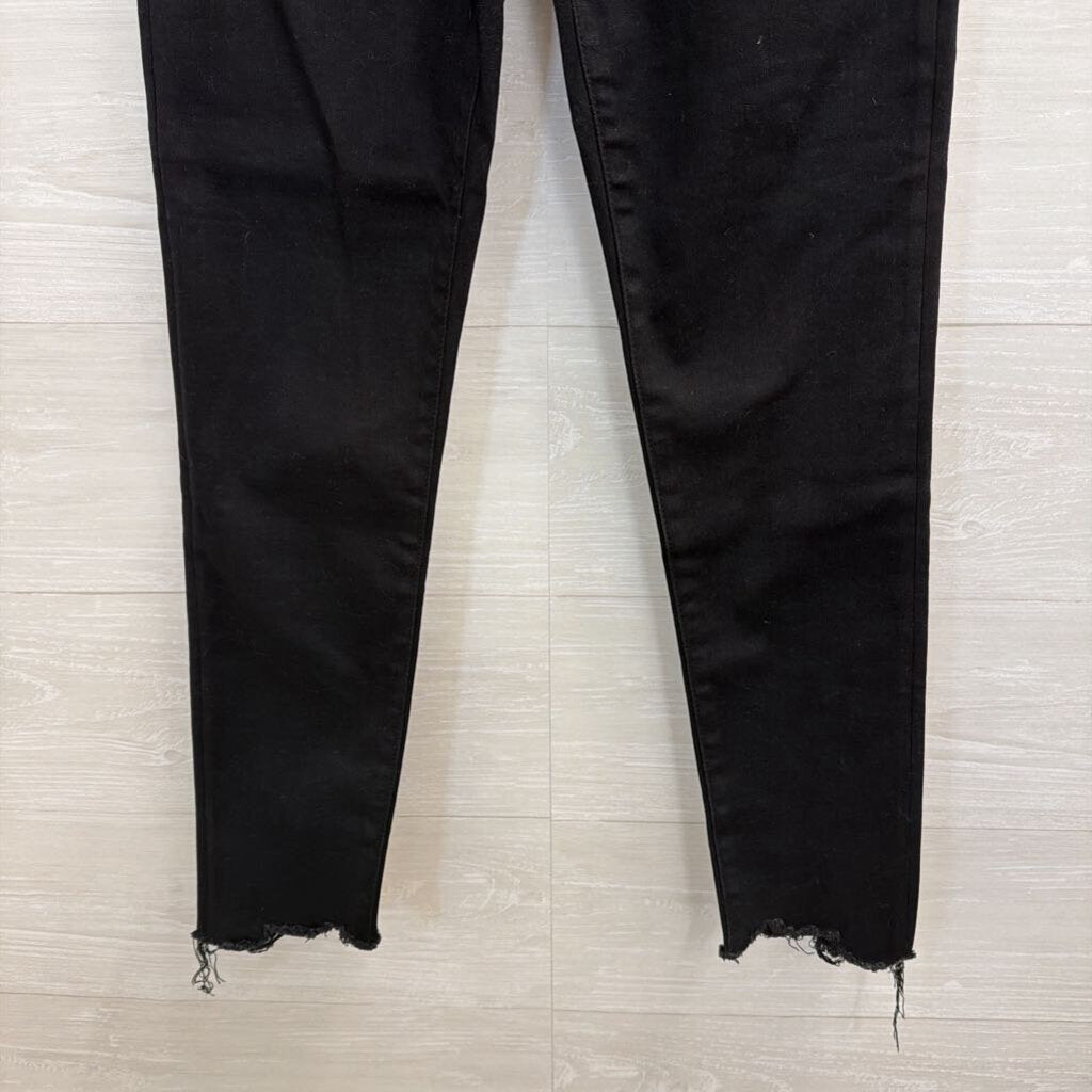 Abercrombie and Fitch Black The Super Skinny Ultra High Rise Jeans 6 Short