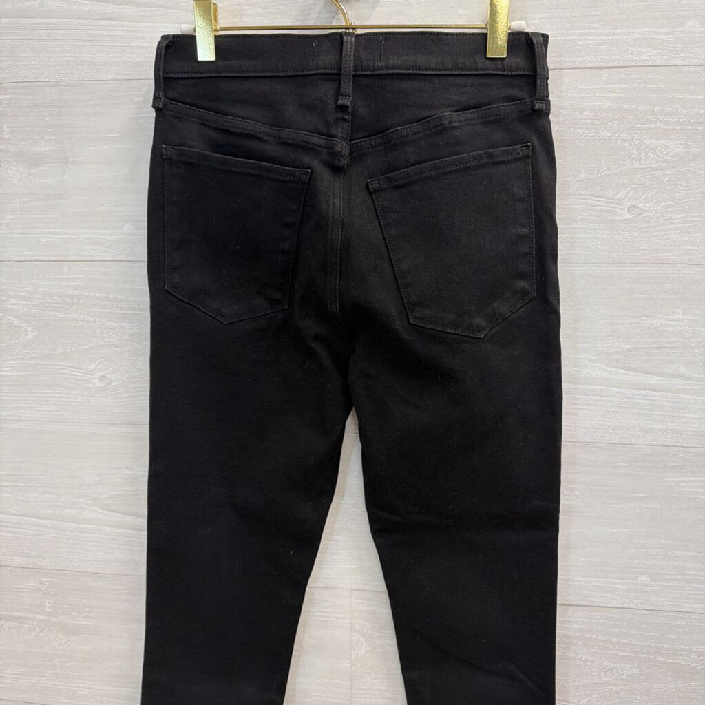Abercrombie and Fitch Black The Super Skinny Ultra High Rise Jeans 6 Short