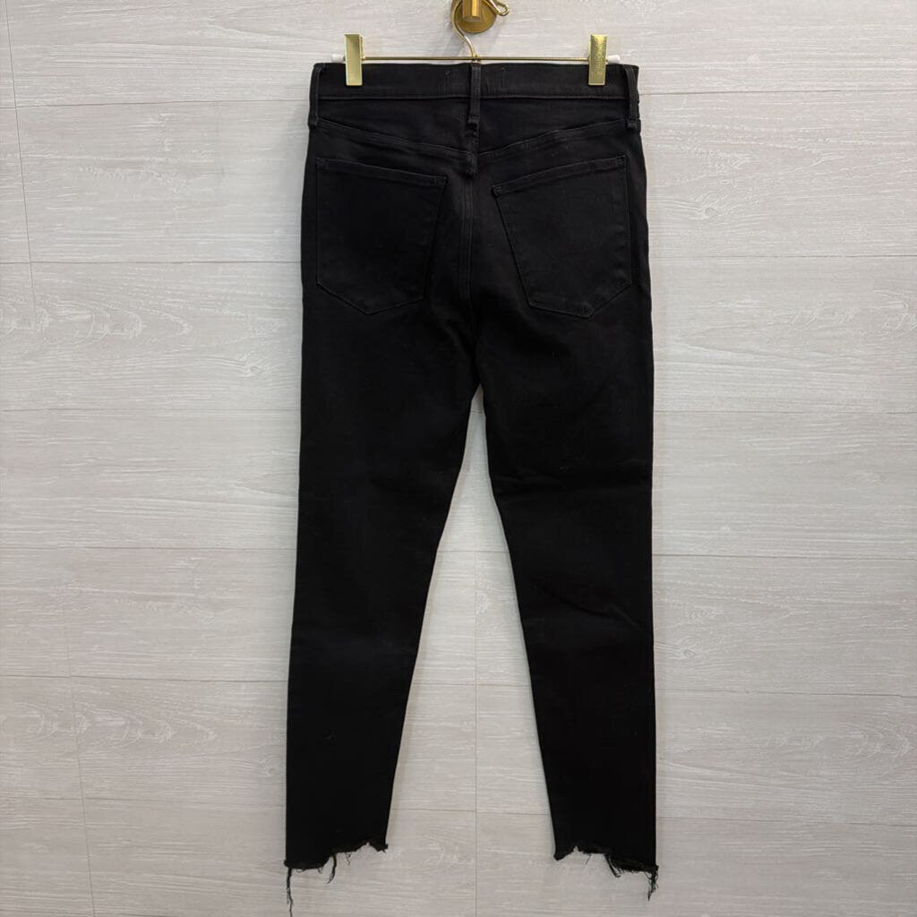 Abercrombie and Fitch Black The Super Skinny Ultra High Rise Jeans 6 Short