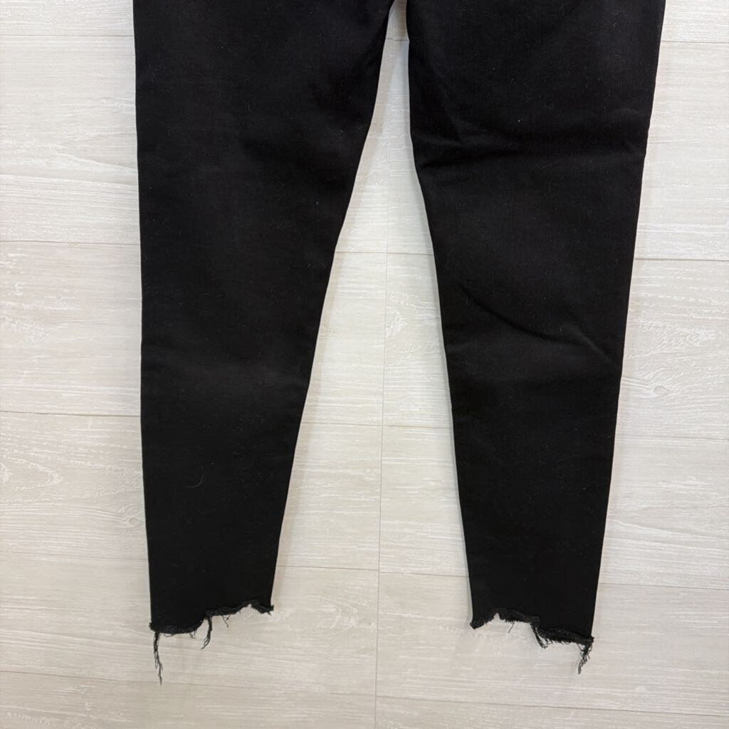 Abercrombie and Fitch Black The Super Skinny Ultra High Rise Jeans 6 Short