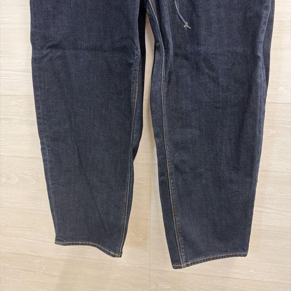 American Eagle Dark Wash Barrel Jeans 12