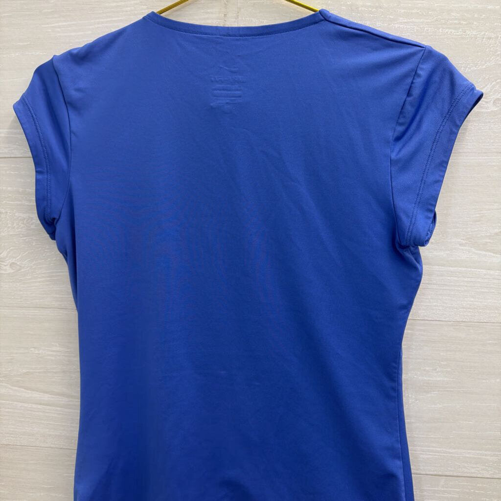 Nike Blue Tennis Short Sleeve Athletic Top Medium
