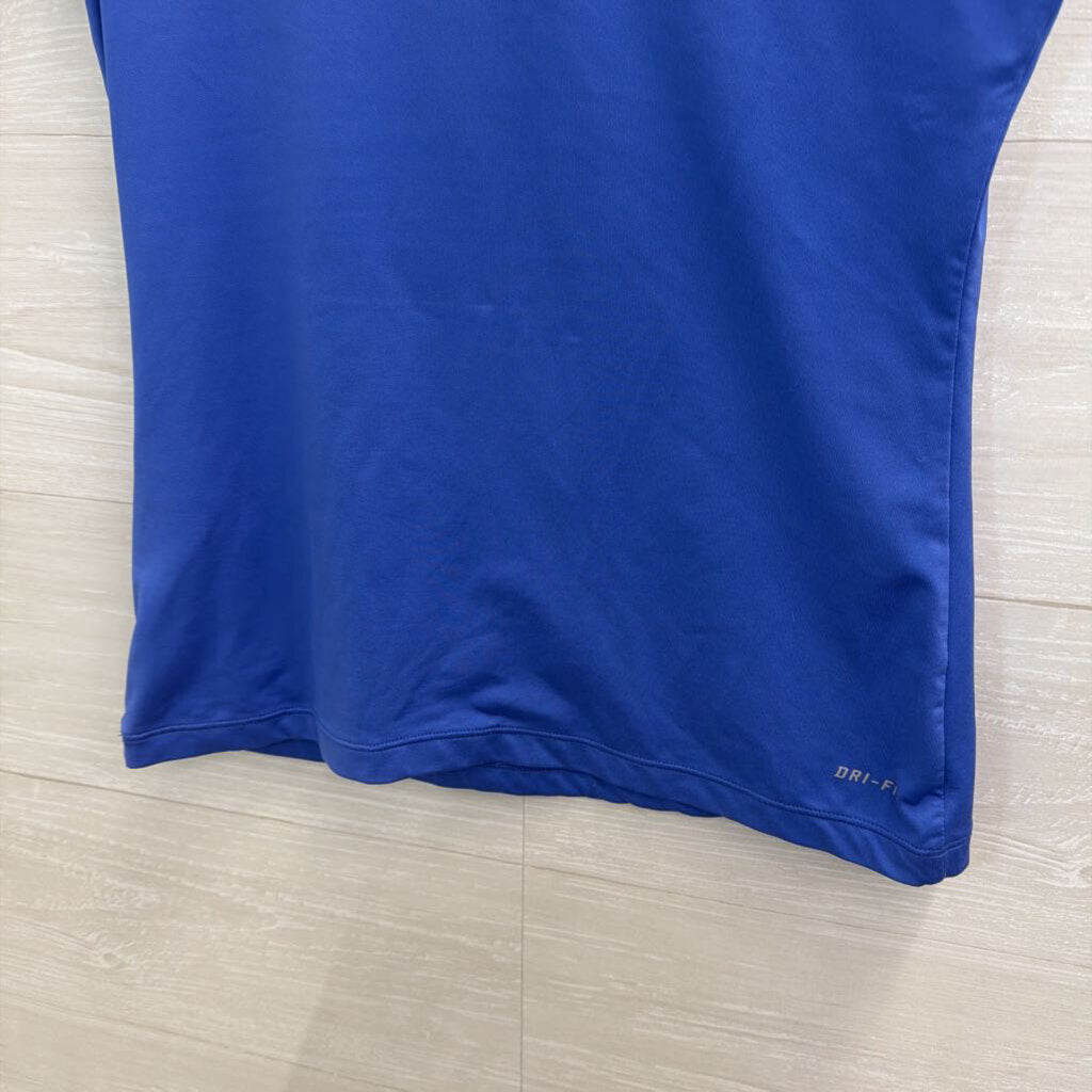Nike Blue Tennis Short Sleeve Athletic Top Medium