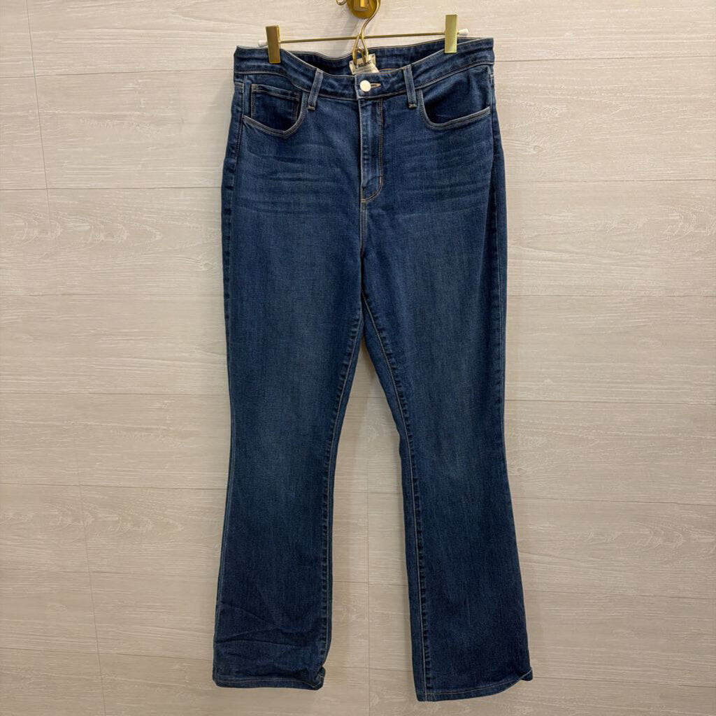 L'Agence Dark Wash Straight Leg Jeans 31