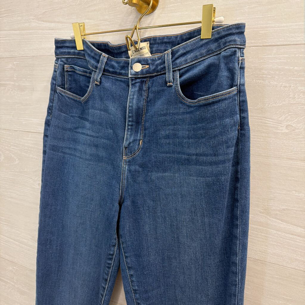 L'Agence Dark Wash Straight Leg Jeans 31