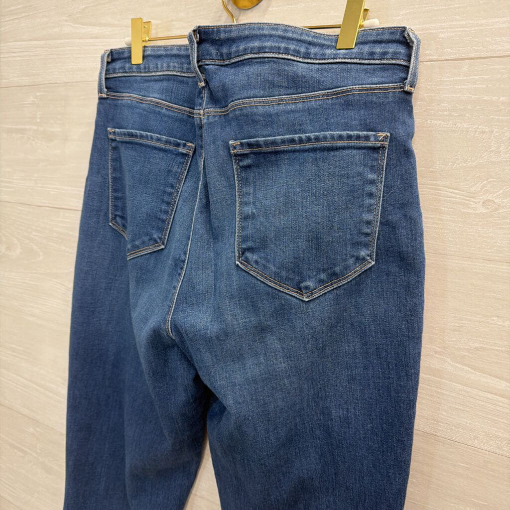 L'Agence Dark Wash Straight Leg Jeans 31