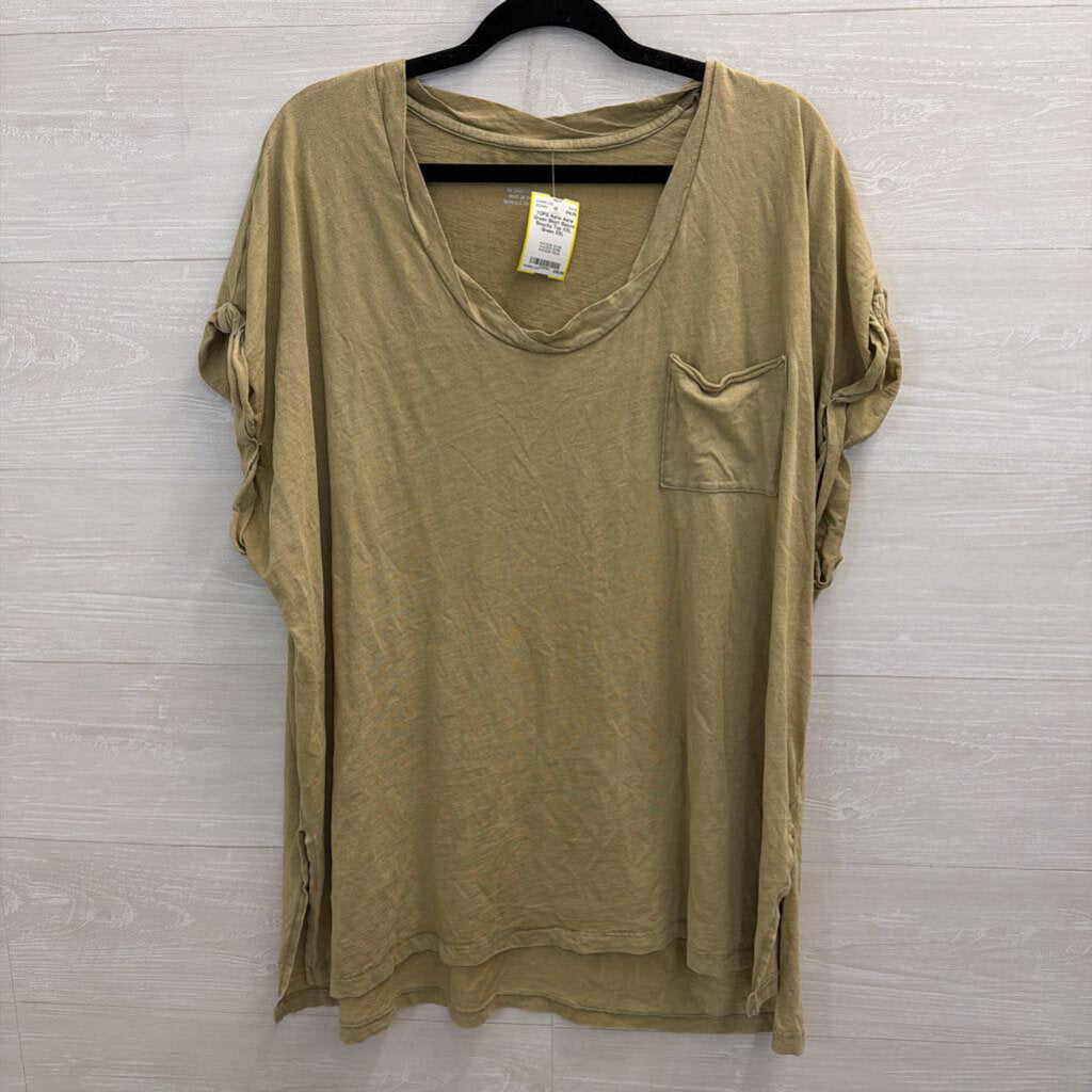 Aerie Green Short Sleeve Slouchy Top XXL