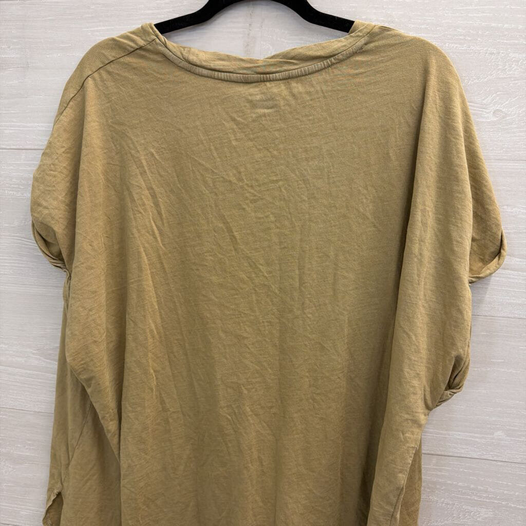 Aerie Green Short Sleeve Slouchy Top XXL