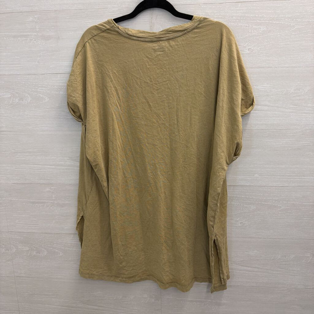 Aerie Green Short Sleeve Slouchy Top XXL