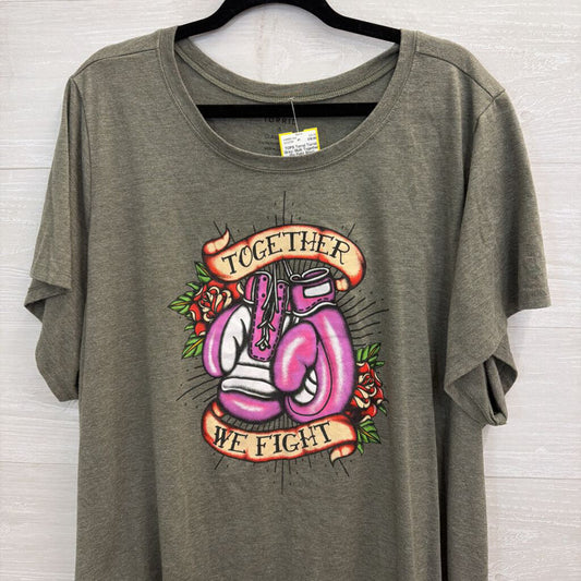 Torrid Grey/ Multi Together We Fight Short Sleeve Graphic Tee 5