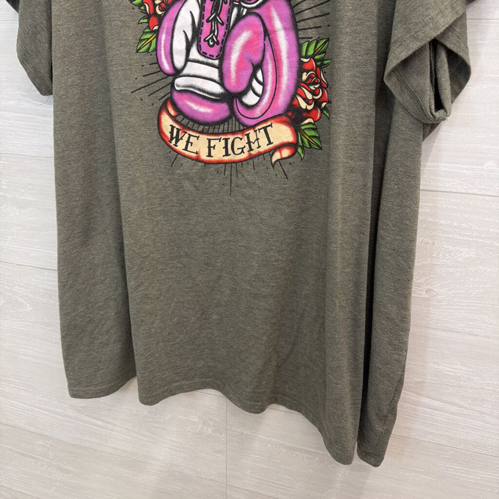 Torrid Grey/ Multi Together We Fight Short Sleeve Graphic Tee 5