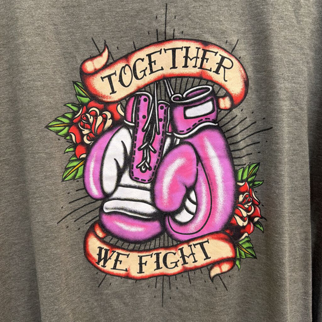 Torrid Grey/ Multi Together We Fight Short Sleeve Graphic Tee 5