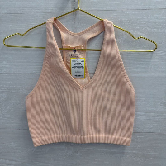 FP Movement Pink Ribbed Bralette Top Medium