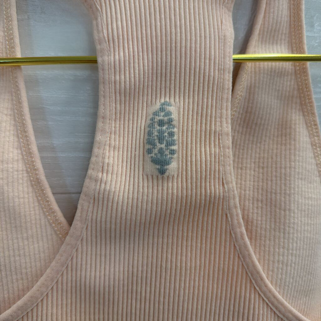 FP Movement Pink Ribbed Bralette Top Medium