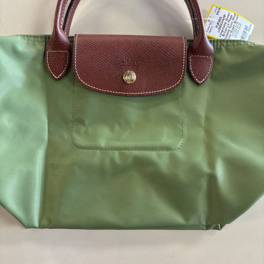 Longchamp Green/ Brown Le Pilage Foldable Nylon Small Purse