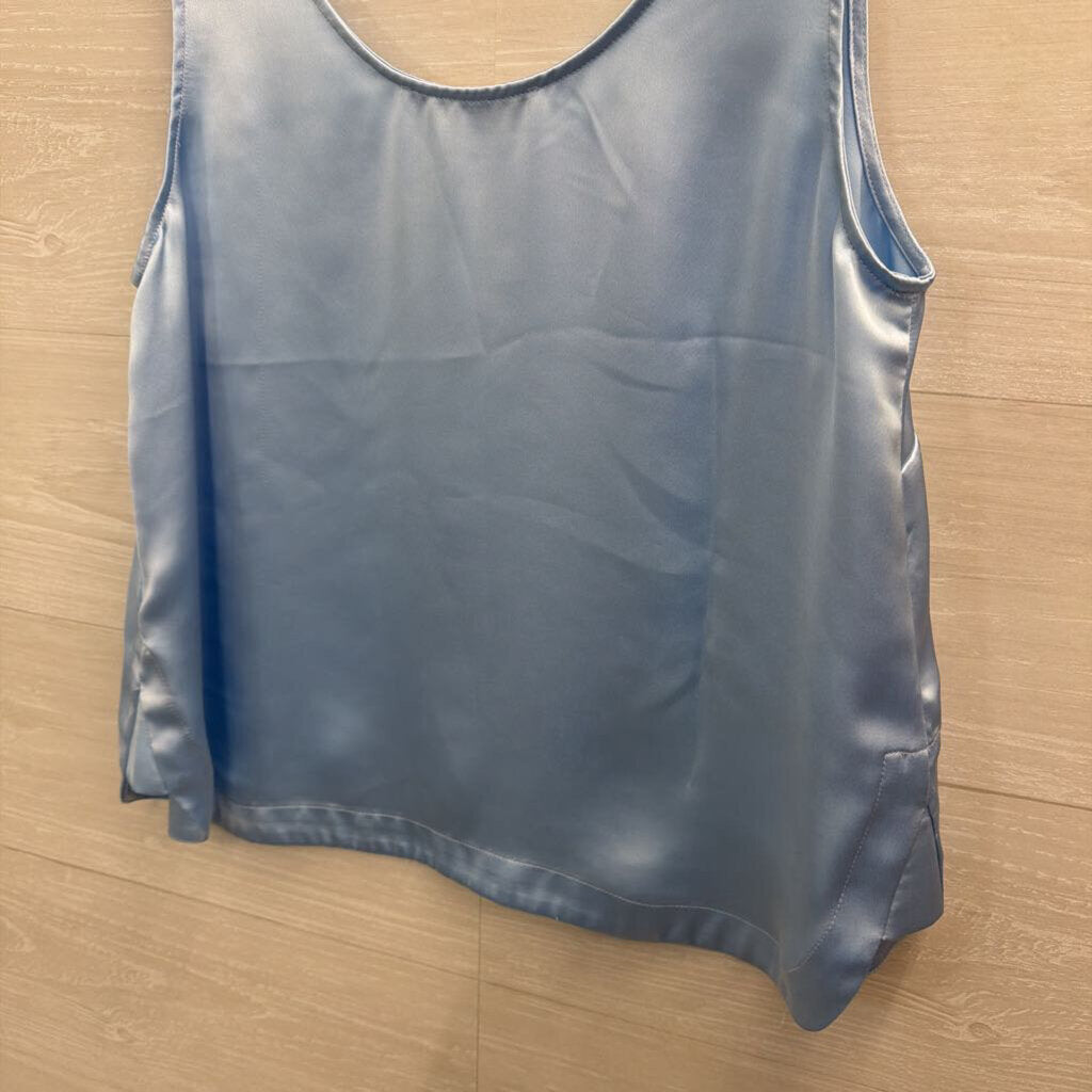 Loft Blue Silky Tank Top Small