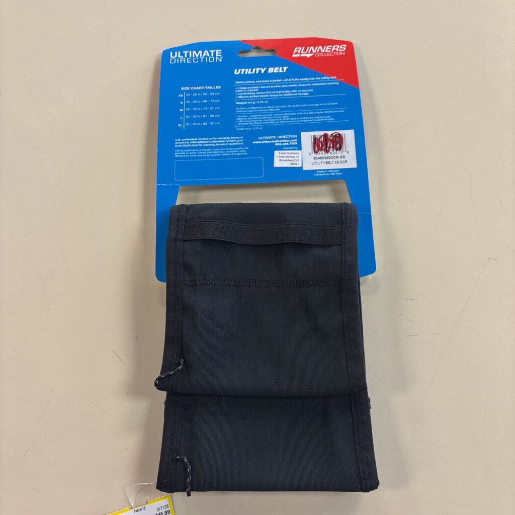 Ultimate Direction Black Runners Collection Utility Belt