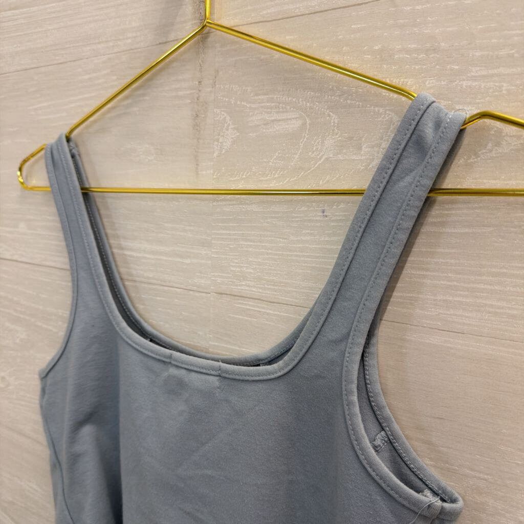Altar'd State Blue Cropped Coset Tank Top Medium