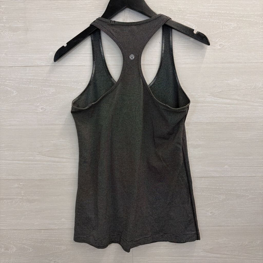 Lululemon Black/ White Striped Tank Top Medium