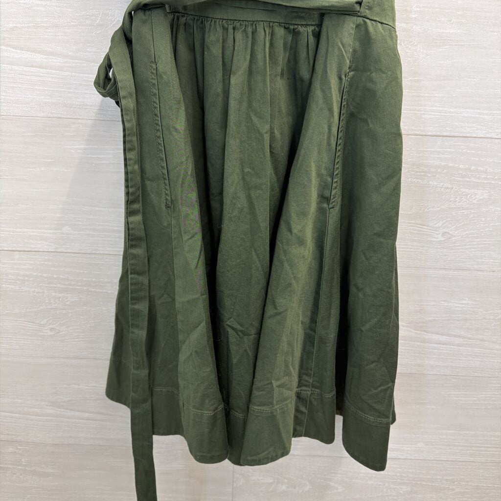 White House Black Market Green Sleeveless Wrap Dress 2