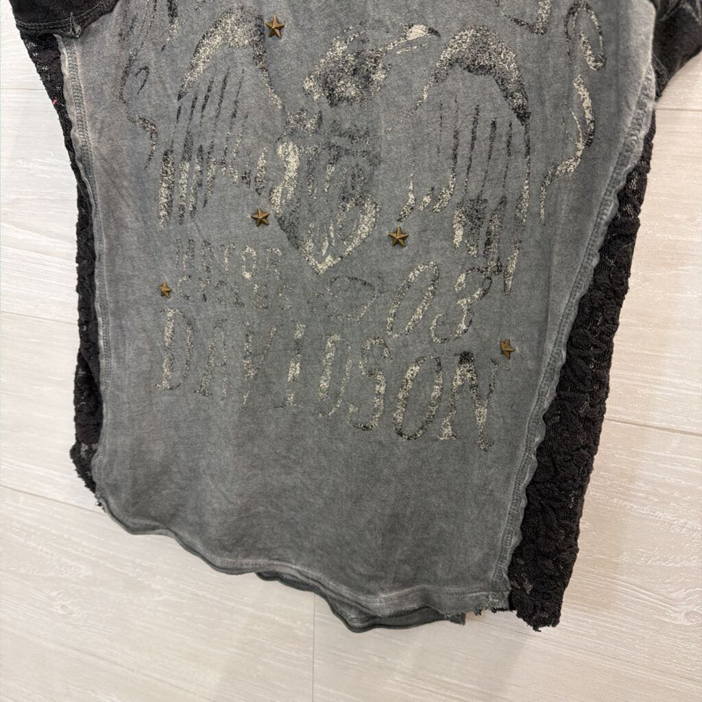 Harley Davidson Grey/ Black Tank Top Medium