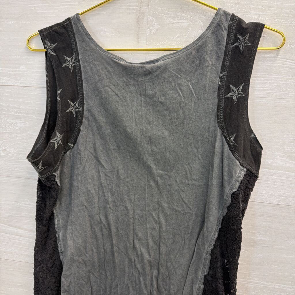 Harley Davidson Grey/ Black Tank Top Medium