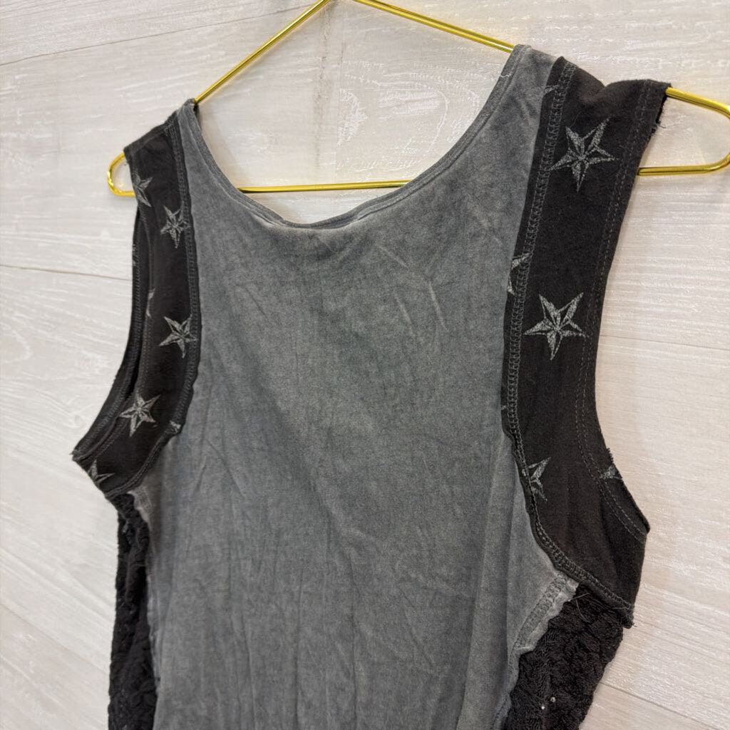 Harley Davidson Grey/ Black Tank Top Medium