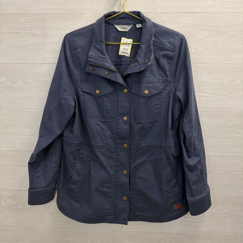 LL Bean Navy BeanFlex Utility Jacket Large